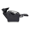 Beauty Salon Electrical Massage Backwash Unit with Adjustable Basin & Seat- Bella Titanium Black - DIR Store