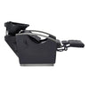 Beauty Salon Electrical Massage Backwash Unit with Adjustable Basin & Seat- Bella Titanium Black - DIR Store