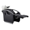 Beauty Salon Electrical Massage Backwash Unit with Adjustable Basin & Seat- Bella Titanium Black - DIR Store
