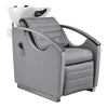 Beauty Salon Electrical Massage Backwash Unit with Adjustable Basin & Seat- Bella Titanium Black - DIR Store