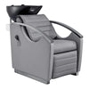 Beauty Salon Electrical Massage Backwash Unit with Adjustable Basin & Seat- Bella Titanium Black - DIR Store