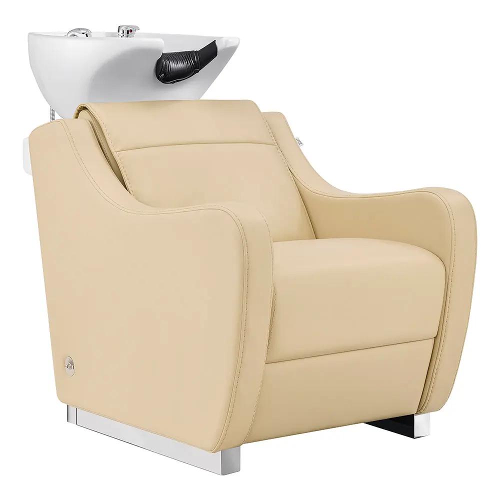 Beauty Salon Electric Massage Backwash Unit Chair with Adjustable Basin - Leona - DIR Store