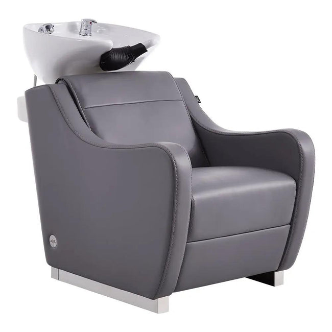 Beauty Salon Electric Massage Backwash Unit Chair with Adjustable Basin - Leona - DIR Store