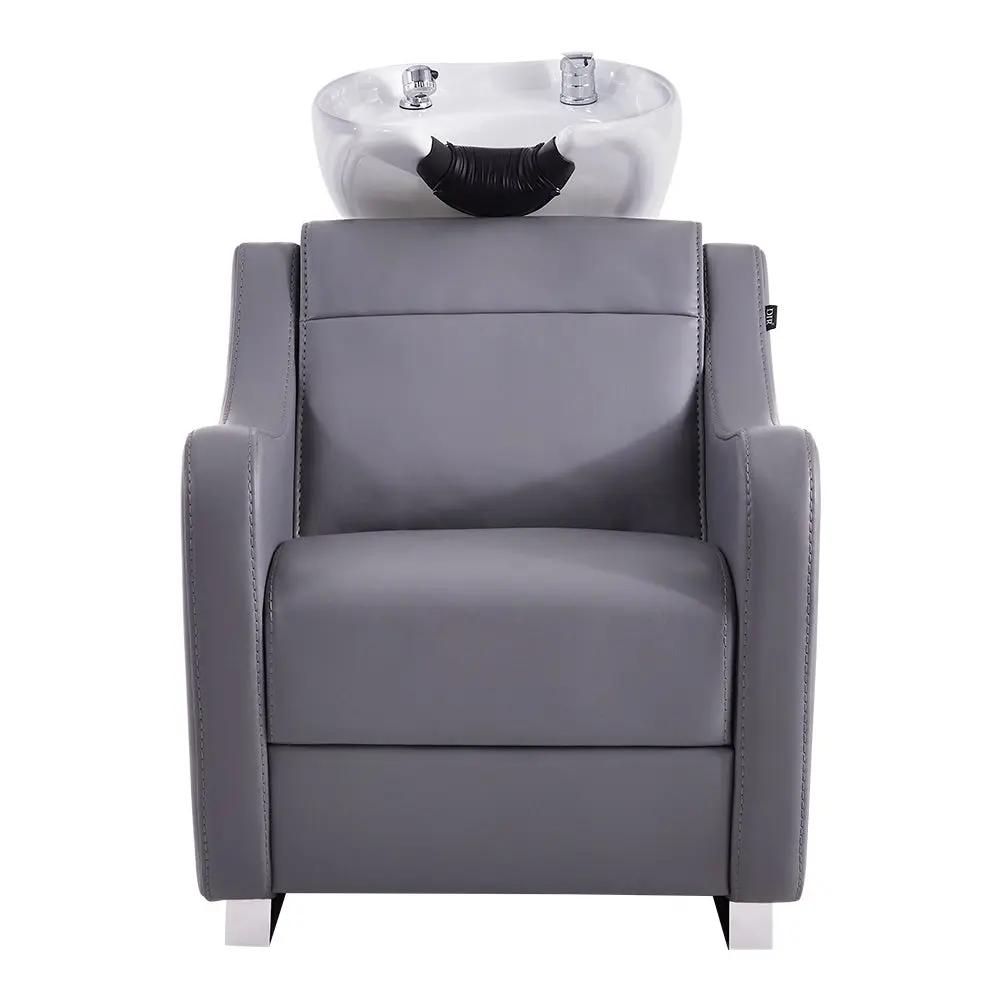 Beauty Salon Electric Massage Backwash Unit Chair with Adjustable Basin - Leona - DIR Store