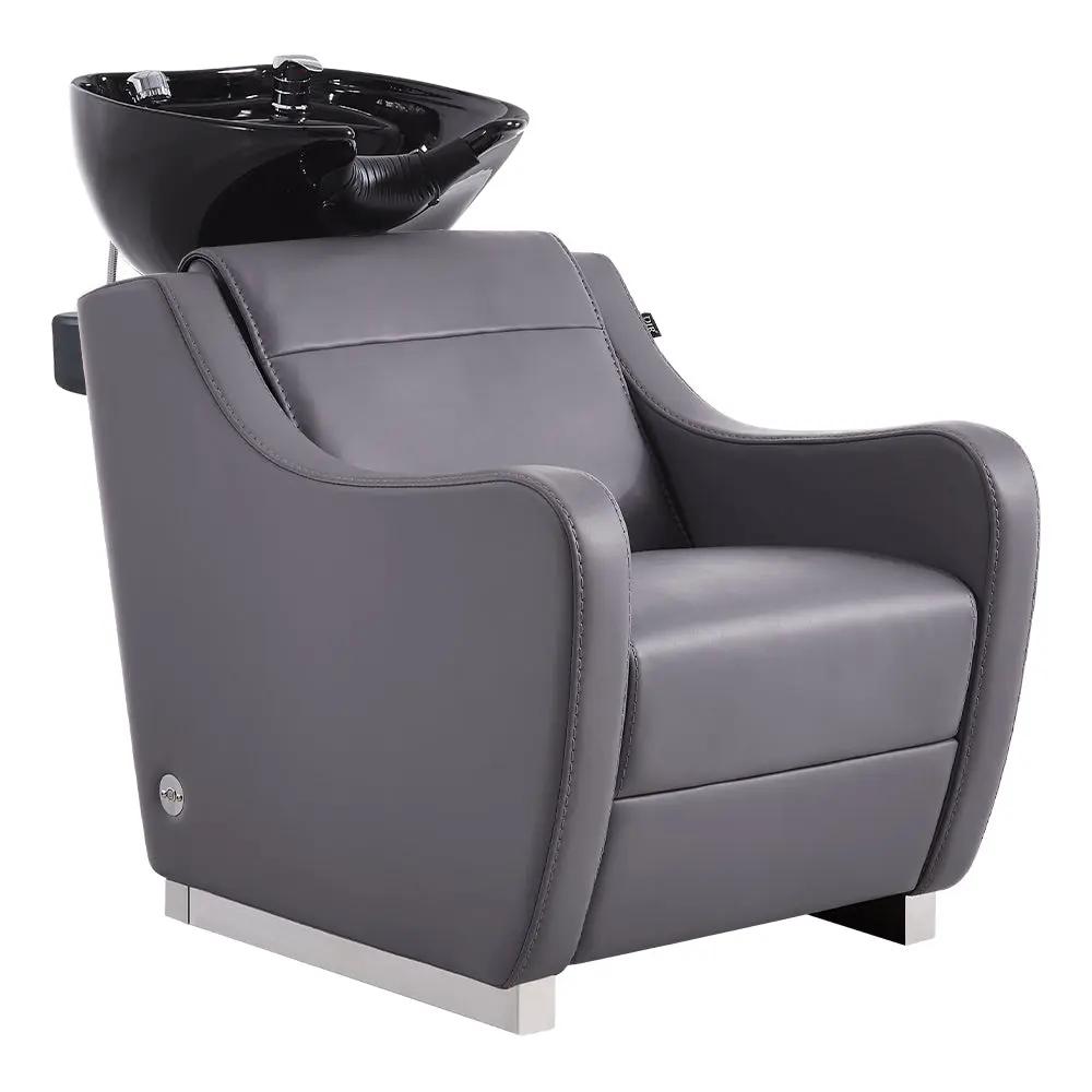 Beauty Salon Electric Massage Backwash Unit Chair with Adjustable Basin - Leona - DIR Store