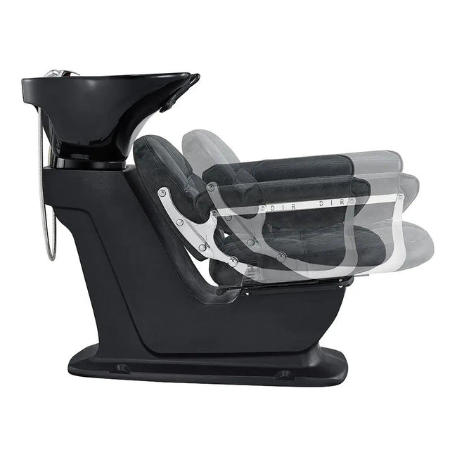 Beauty Salon Backwash Unit with Adjustable Basin & Seat - Mochilagon - DIR Store