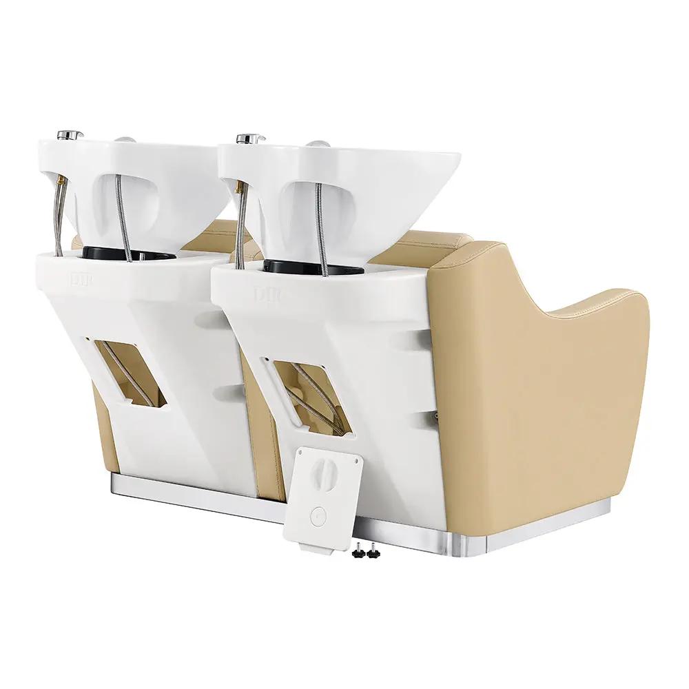 Salon Double Seats Backwash Units with Adjustable Basins - Majestic - DIR Store
