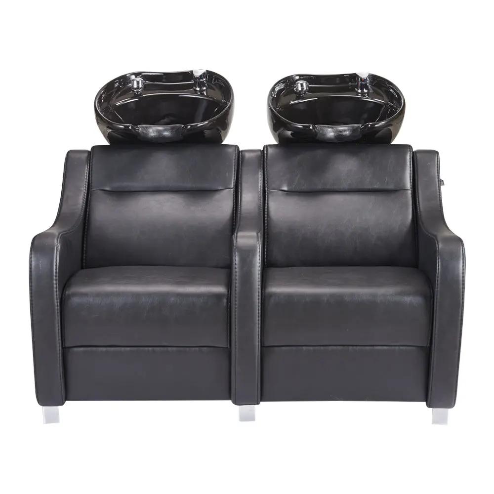 Salon Double Seats Backwash Units with Adjustable Basins - Majestic - DIR Store