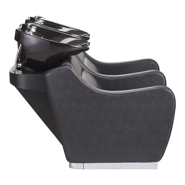 Salon Double Seats Backwash Units with Adjustable Basins - Majestic - DIR Store