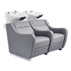 Salon Double Seats Backwash Units with Adjustable Basins - Majestic - DIR Store