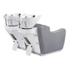 Salon Double Seats Backwash Units with Adjustable Basins - Majestic - DIR Store