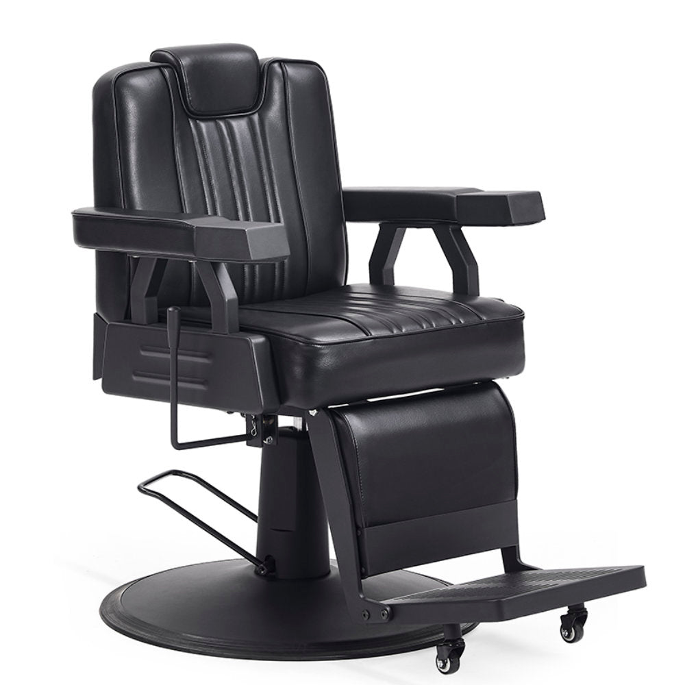 DIR Barber Chair Apex 2226 – Modern Black Hydraulic Barber Chair