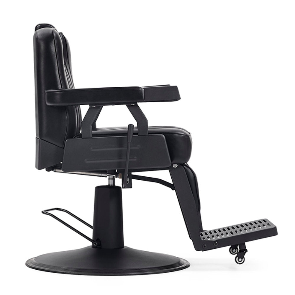 DIR Barber Chair Apex 2226 – Modern Black Hydraulic Barber Chair