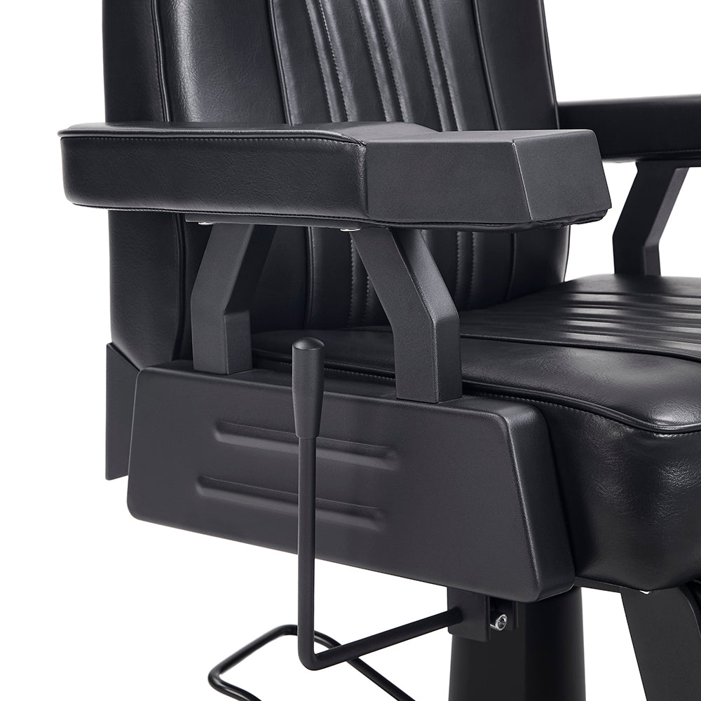 DIR Barber Chair Apex 2226 – Modern Black Hydraulic Barber Chair