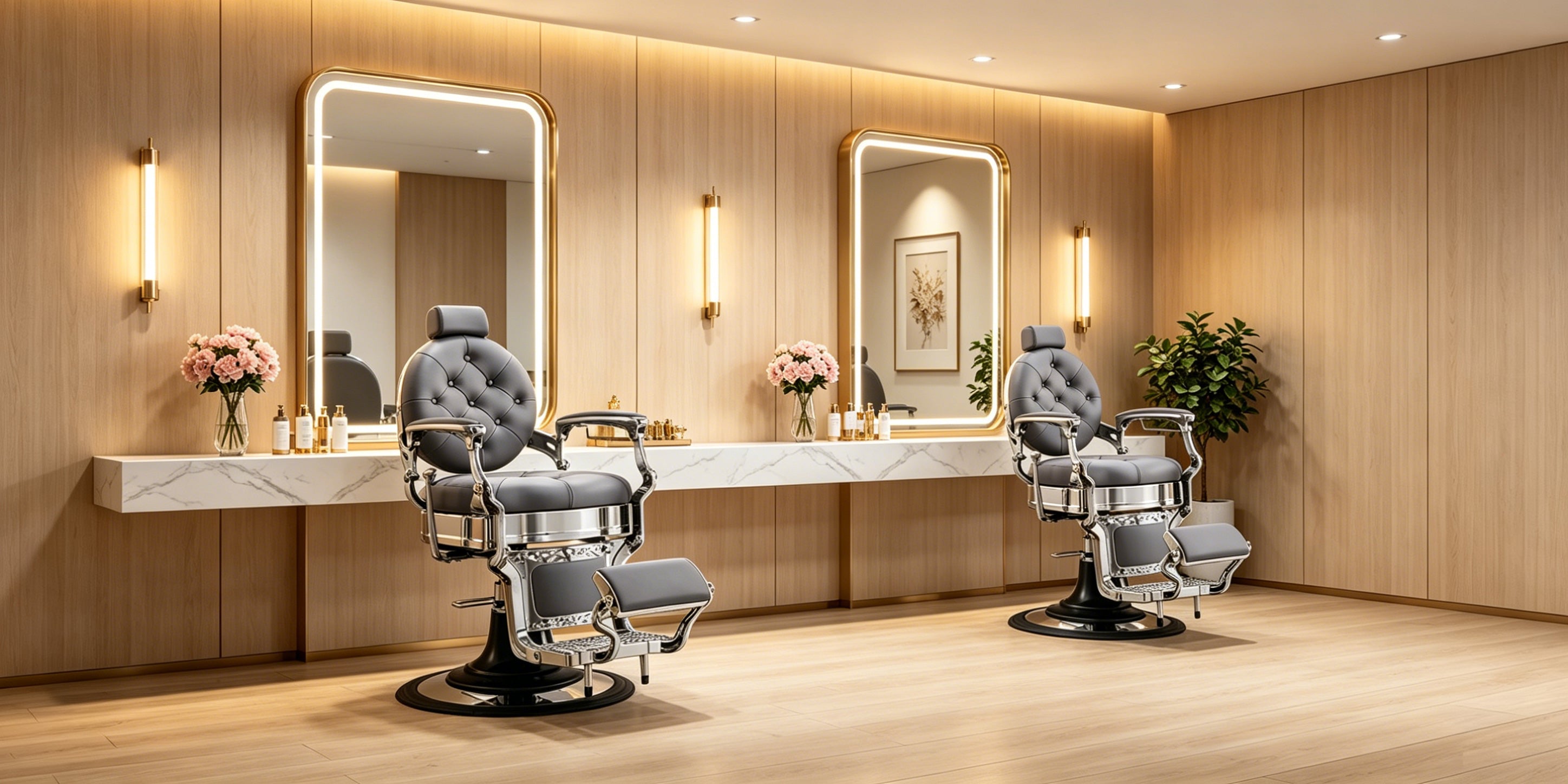 Barber Chair Vanquish - Chrome Frame- detail - DIR Store