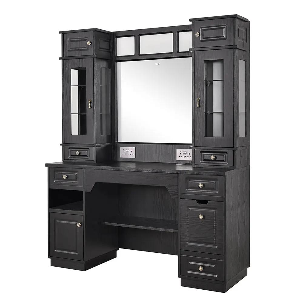 Barber Station with LED Barber Mirror - Britainnica III Barber Unit - DIR Store