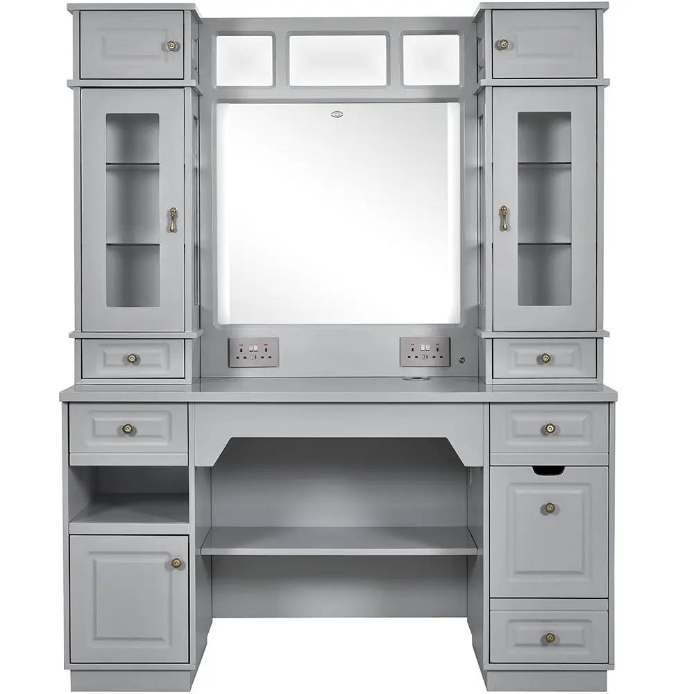 Barber Station with LED Barber Mirror - Britainnica III Barber Unit - DIR Store