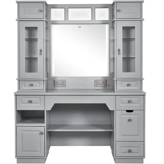 Barber Station with LED Barber Mirror - Britainnica III Barber Unit - DIR Store