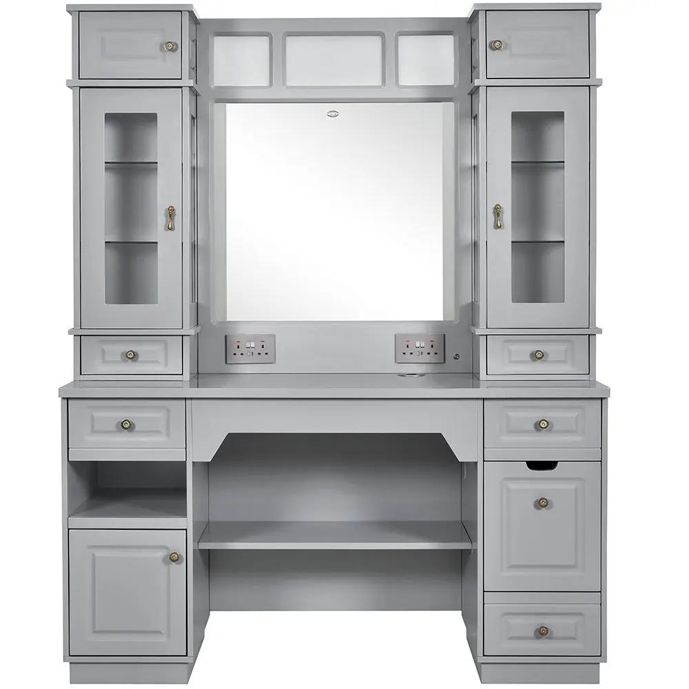 Barber Station with LED Barber Mirror - Britainnica III Barber Unit - DIR Store