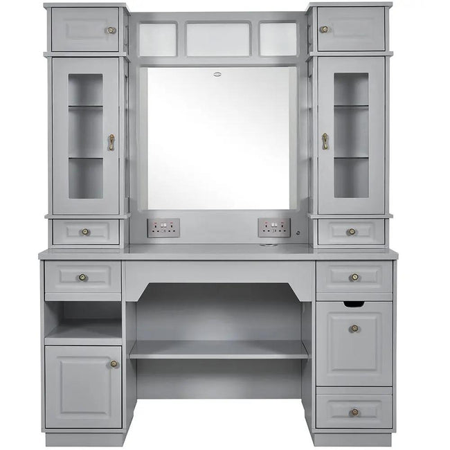 Barber Station with LED Barber Mirror - Britainnica III Barber Unit - DIR Store