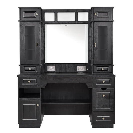 Barber Station with LED Barber Mirror - Britainnica III Barber Unit - DIR Store