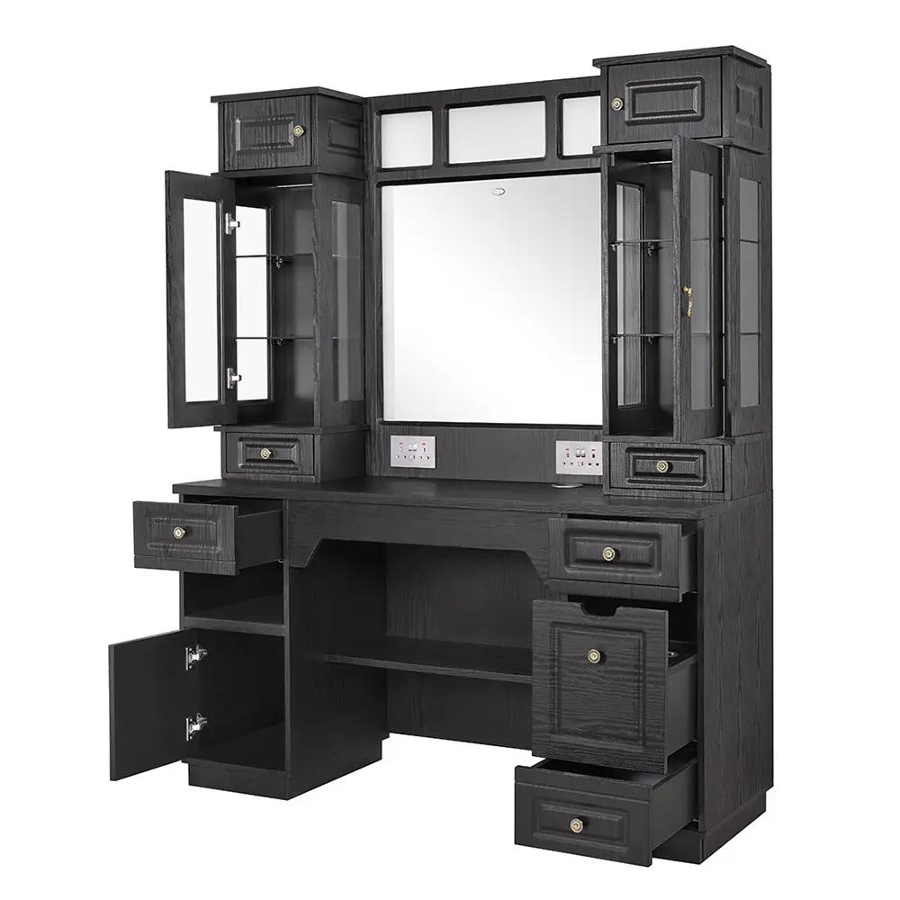 Barber Station with LED Barber Mirror - Britainnica III Barber Unit - DIR Store