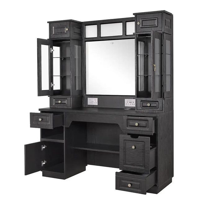 Barber Station with LED Barber Mirror - Britainnica III Barber Unit - DIR Store