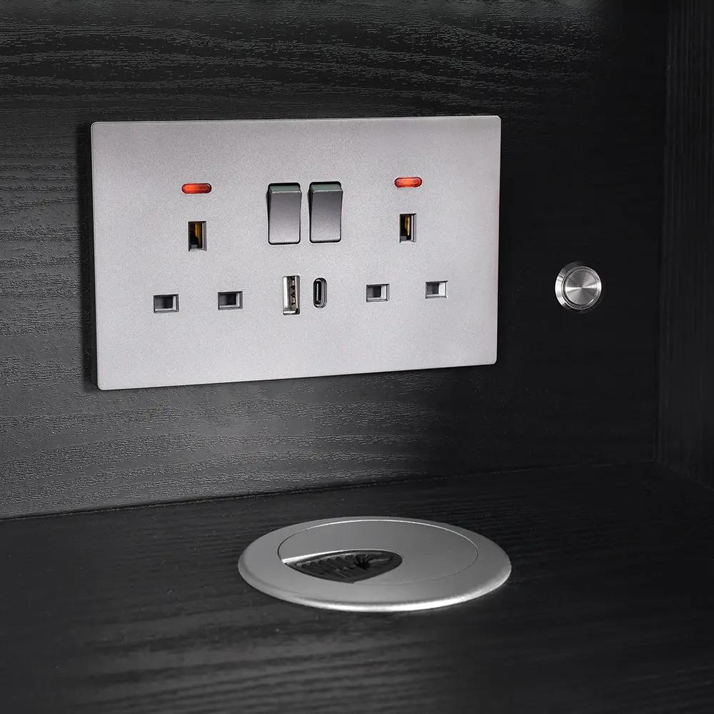 Barber Station with LED Barber Mirror - Britainnica III Barber Unit - DIR Store