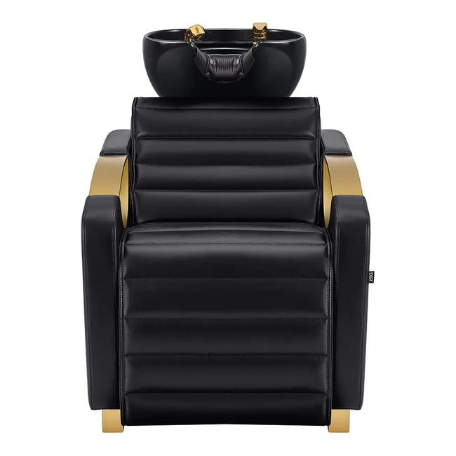 Gold Salon Backwash Unit with Basin - Electric Adjustable Legrest Extension - Victoria - DIR Store