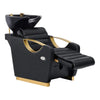 Gold Salon Backwash Unit with Basin - Electric Adjustable Legrest Extension - Victoria - DIR Store