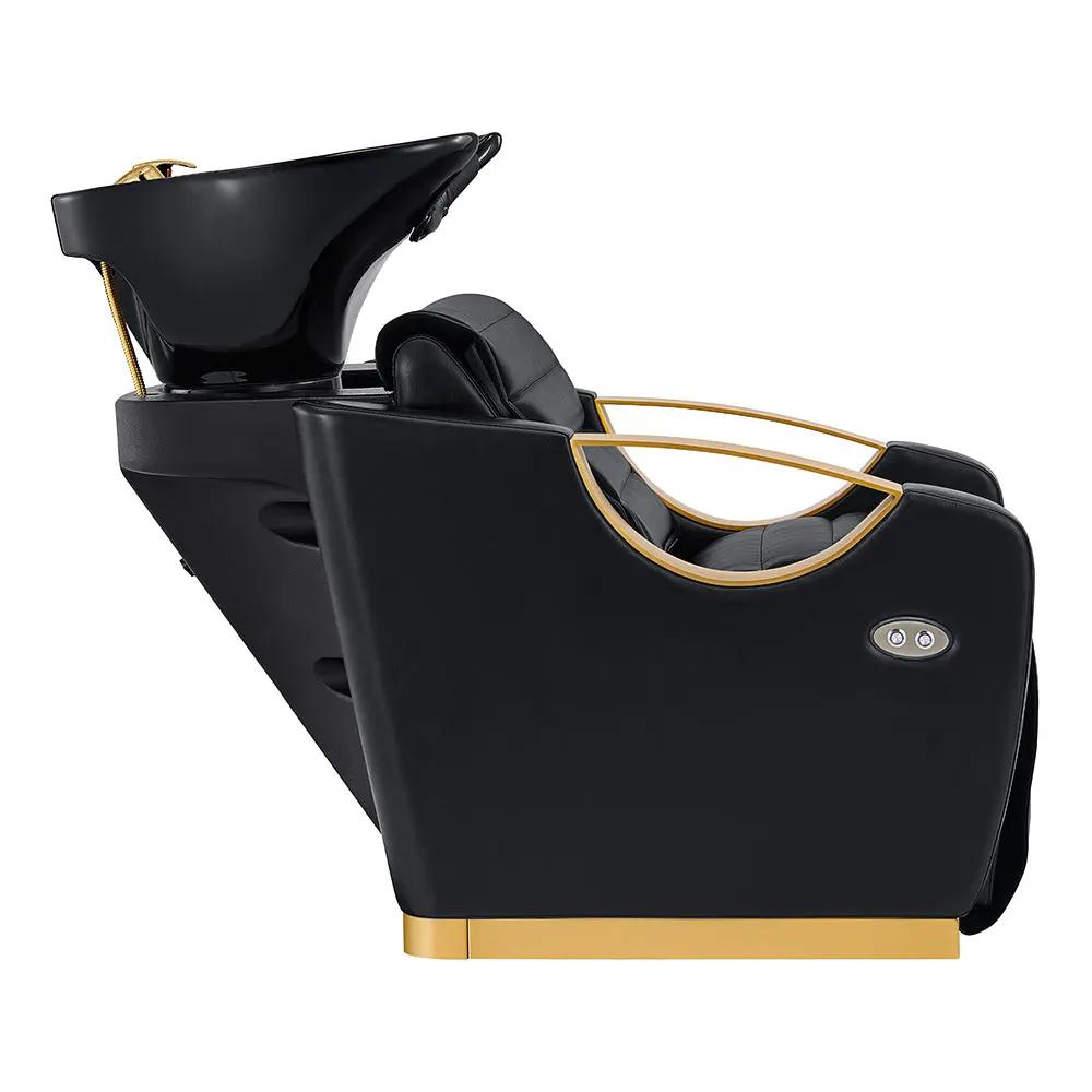 Gold Salon Backwash Unit with Basin - Electric Adjustable Legrest Extension - Victoria - DIR Store