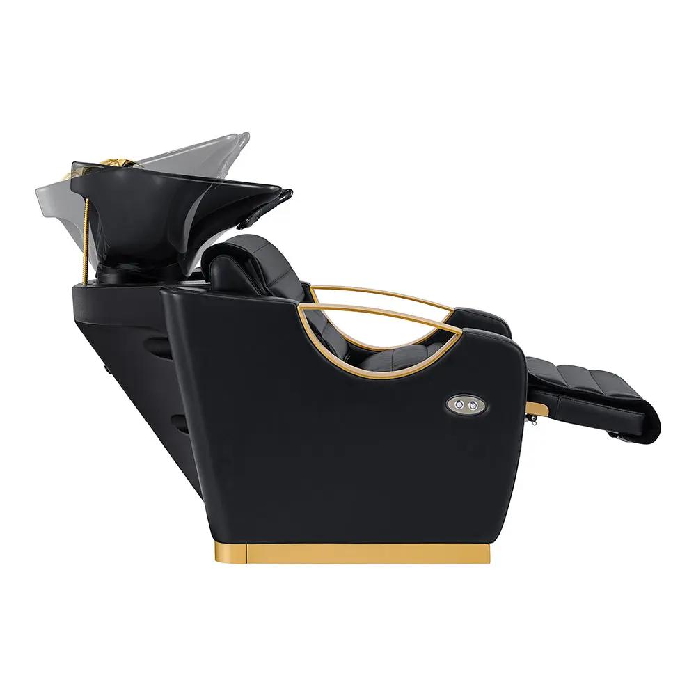 Gold Salon Backwash Unit with Basin - Electric Adjustable Legrest Extension - Victoria - DIR Store
