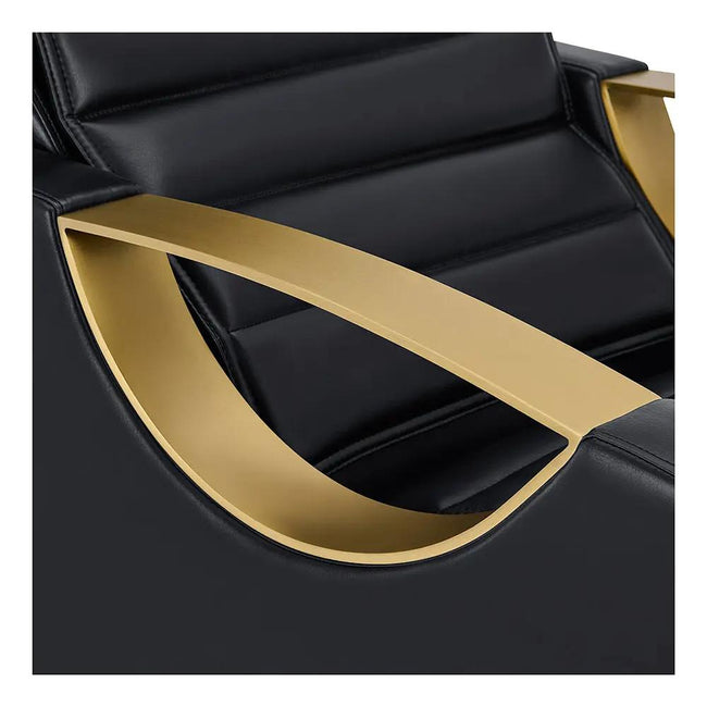 Gold Salon Backwash Unit with Basin - Electric Adjustable Legrest Extension - Victoria - DIR Store