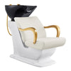 Salon Backwash Unit with Adjustable Sink & Seat - White Base Beckman Gold DIR Store