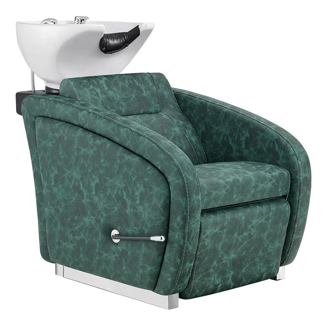 Beauty Salon Backwash Unit with Adjustable Basin & Adjustable Legrest - Anode - DIR Store