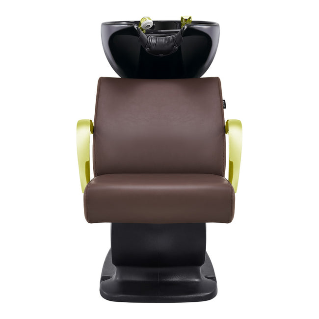 Beauty Salon Backwash Unit with Adjustable Basin & Seat - Beckman Gold Backwash Unit DIR Store