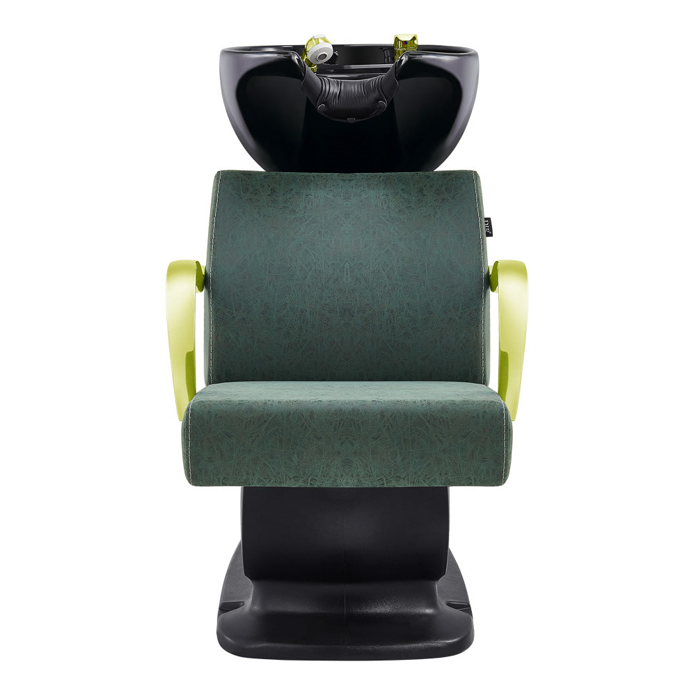 Beauty Salon Backwash Unit with Adjustable Basin & Seat - Beckman Gold Backwash Unit DIR Store