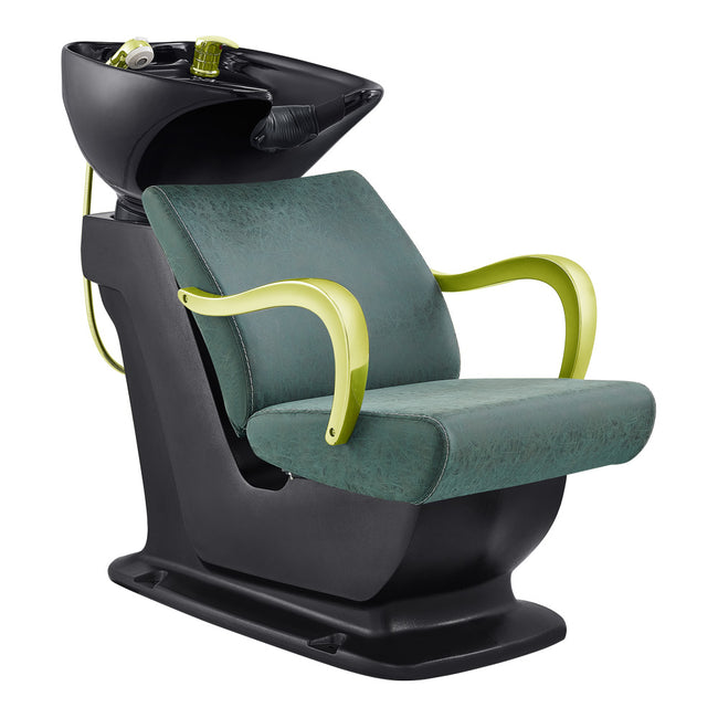 Beauty Salon Backwash Unit with Adjustable Basin & Seat - Beckman Gold Backwash Unit DIR Store