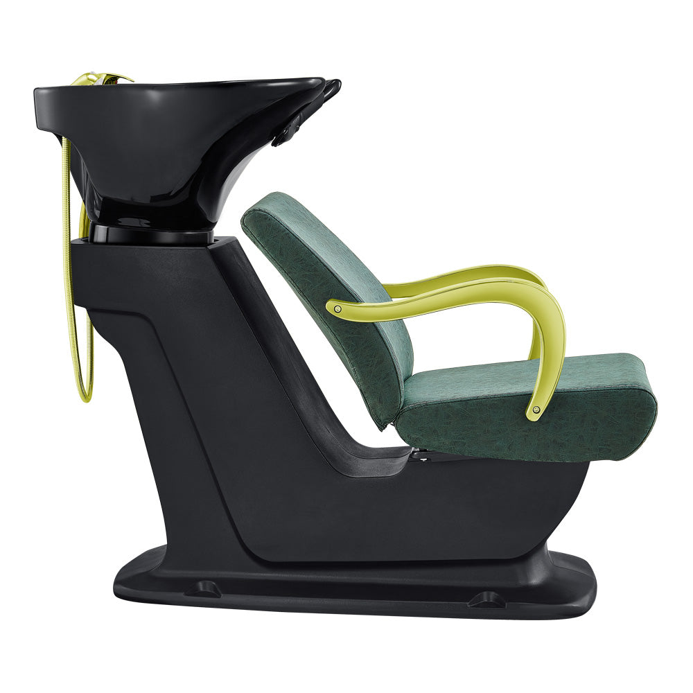 Beauty Salon Backwash Unit with Adjustable Basin & Seat - Beckman Gold Backwash Unit DIR Store