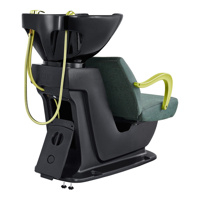 Beauty Salon Backwash Unit with Adjustable Basin & Seat - Beckman Gold Backwash Unit DIR Store
