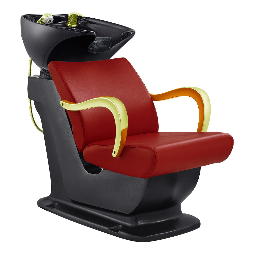 Beauty Salon Backwash Unit with Adjustable Basin & Seat - Beckman Gold Backwash Unit DIR Store