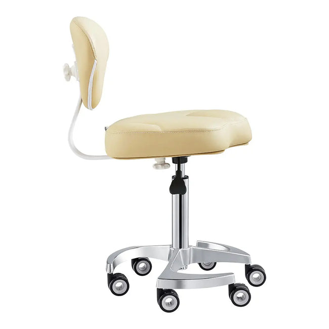 Beauty Stool with Adjustable Backrest and Swivel - Zen DIR Store