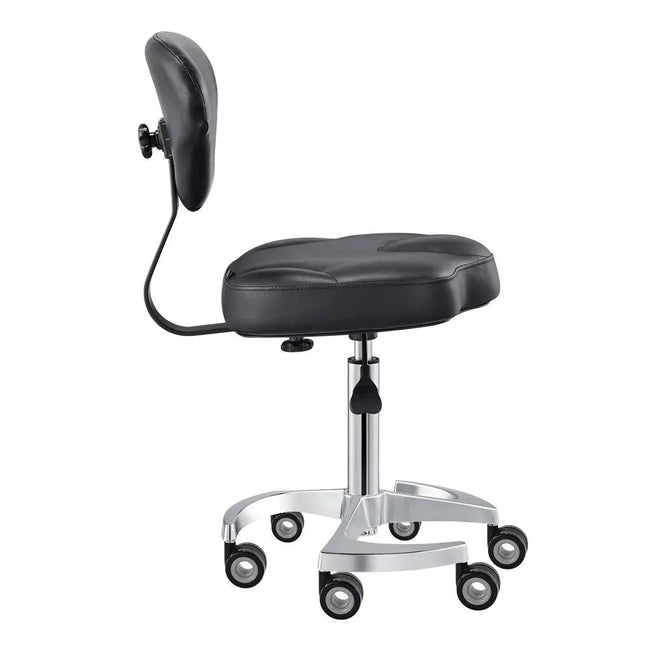 Beauty Stool with Adjustable Backrest and Swivel - Zen - DIR Store