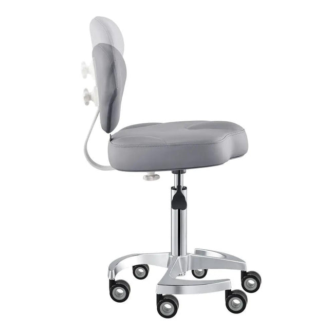 Beauty Stool with Adjustable Backrest and Swivel - Zen - DIR Store