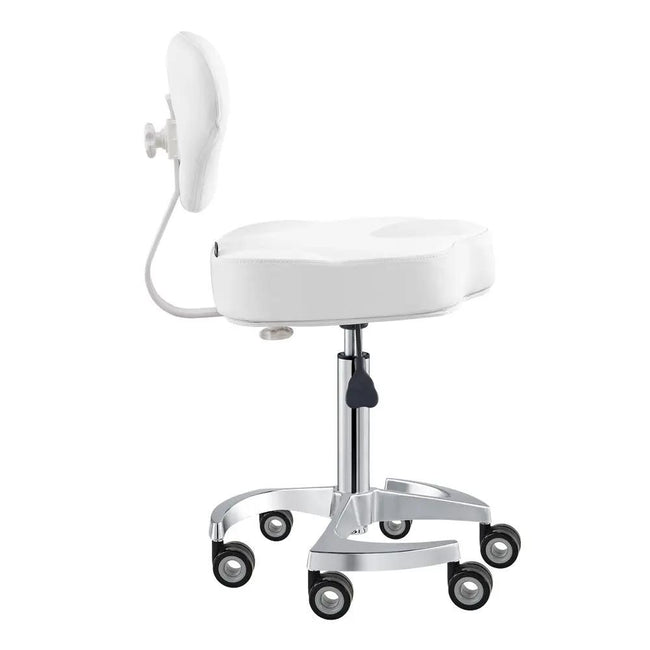 Beauty Stool with Adjustable Backrest and Swivel - Zen - DIR Store