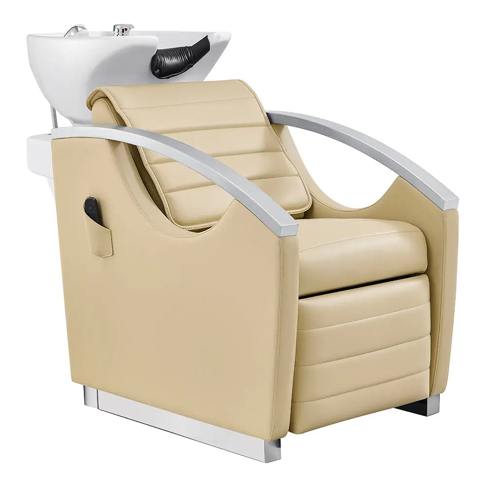 Beauty Salon Electric Massage Backwash Unit / Chair with Basin & Adjustable Seat- Bella V DIR Store