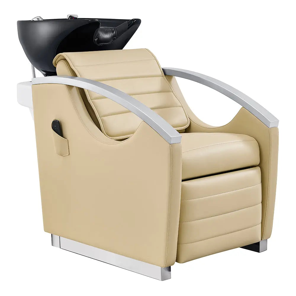 Beauty Salon Electric Massage Backwash Unit / Chair with Basin & Adjustable Seat- Bella V DIR Store