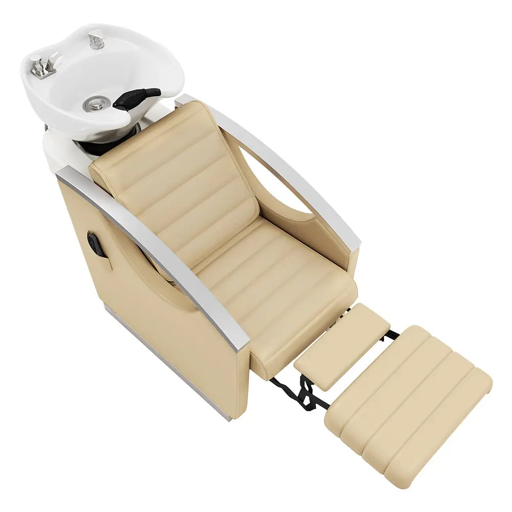 Beauty Salon Electric Massage Backwash Unit / Chair with Basin & Adjustable Seat- Bella V DIR Store