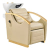 Beauty Salon Electrical Massage Backwash Unit with Adjustable Basin and Seat- Bella Gold Backwash DIR Store