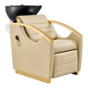 Beauty Salon Electrical Massage Backwash Unit with Adjustable Basin and Seat- Bella Gold Backwash DIR Store